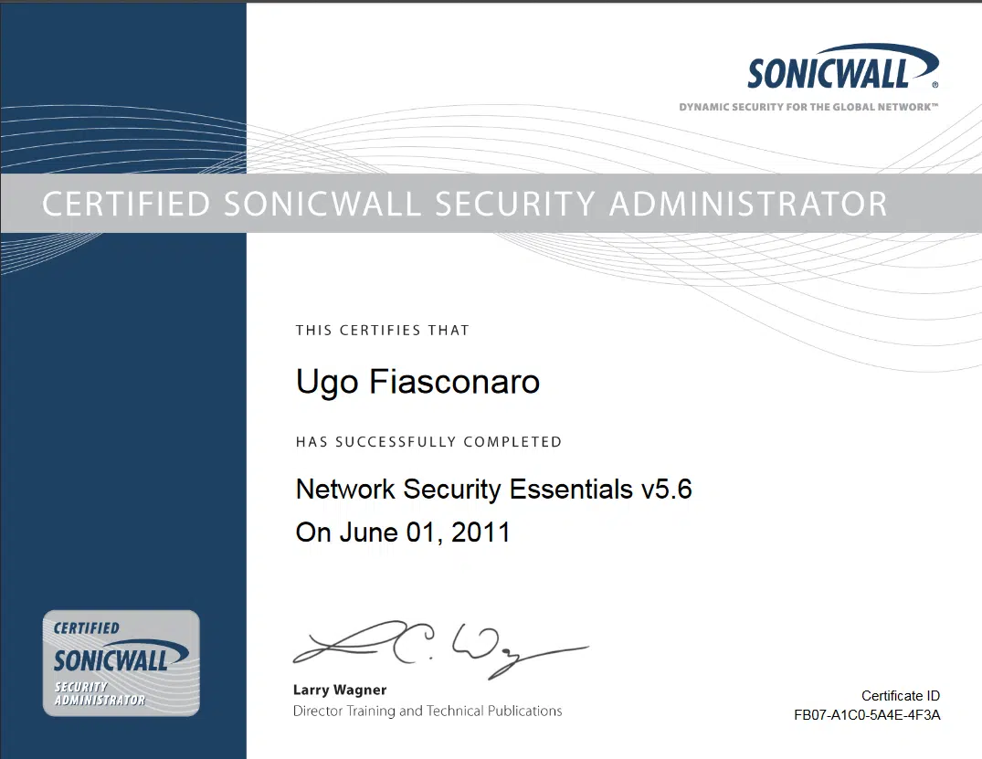 Certified Sonicwall security administrator network security essentials