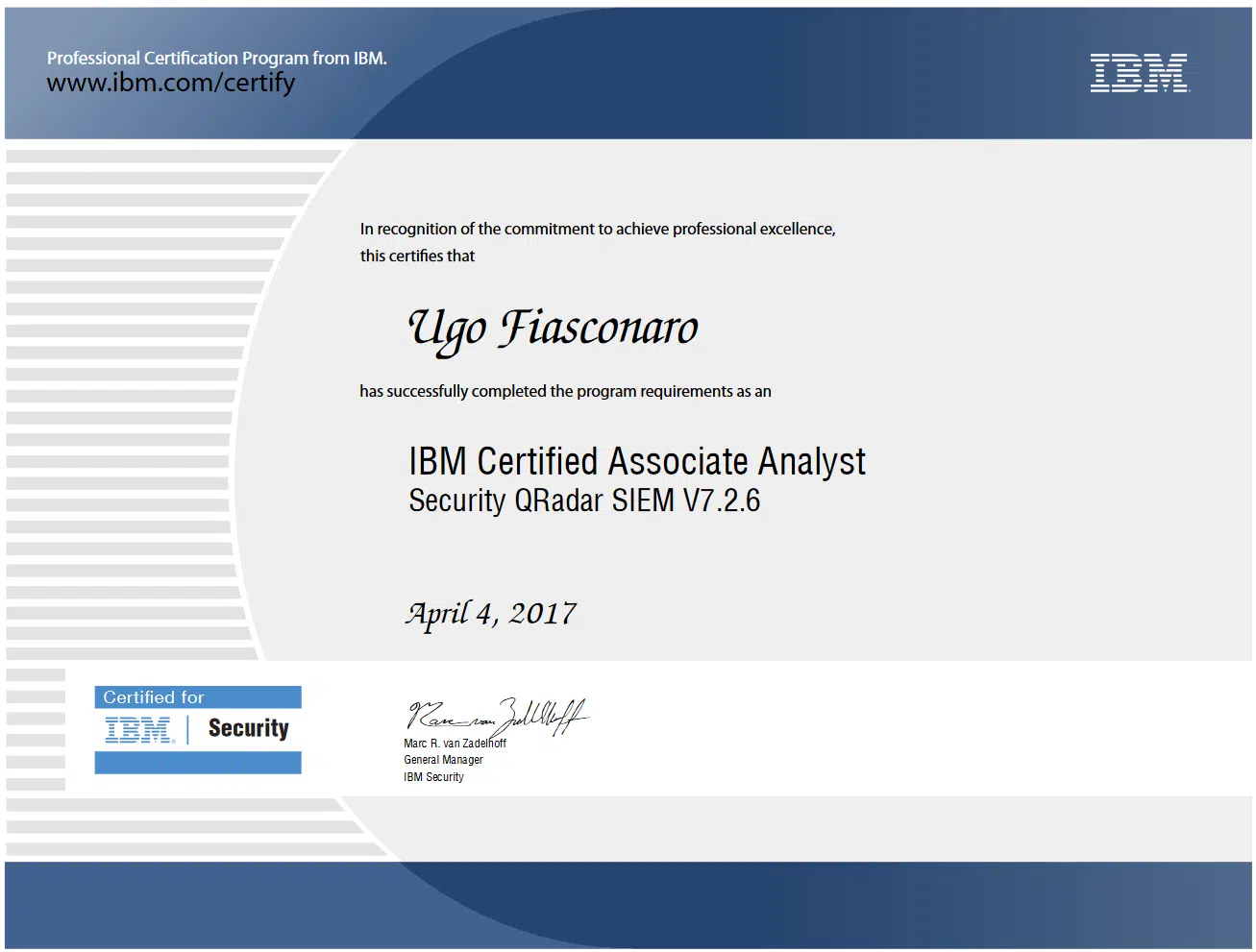 Certificazione Analista IBM Security QRadar SIEM IBM Certified Associate Analyst Security QRadar SIEM
